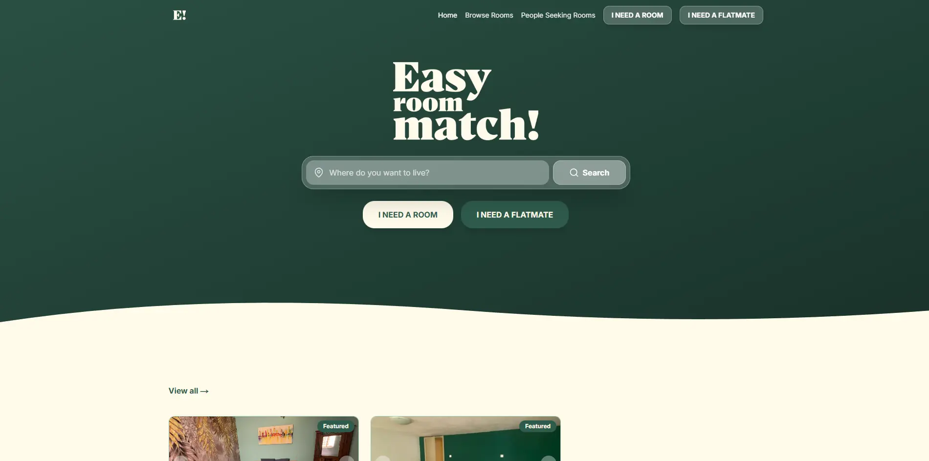 Easy Room Match Malta home screen